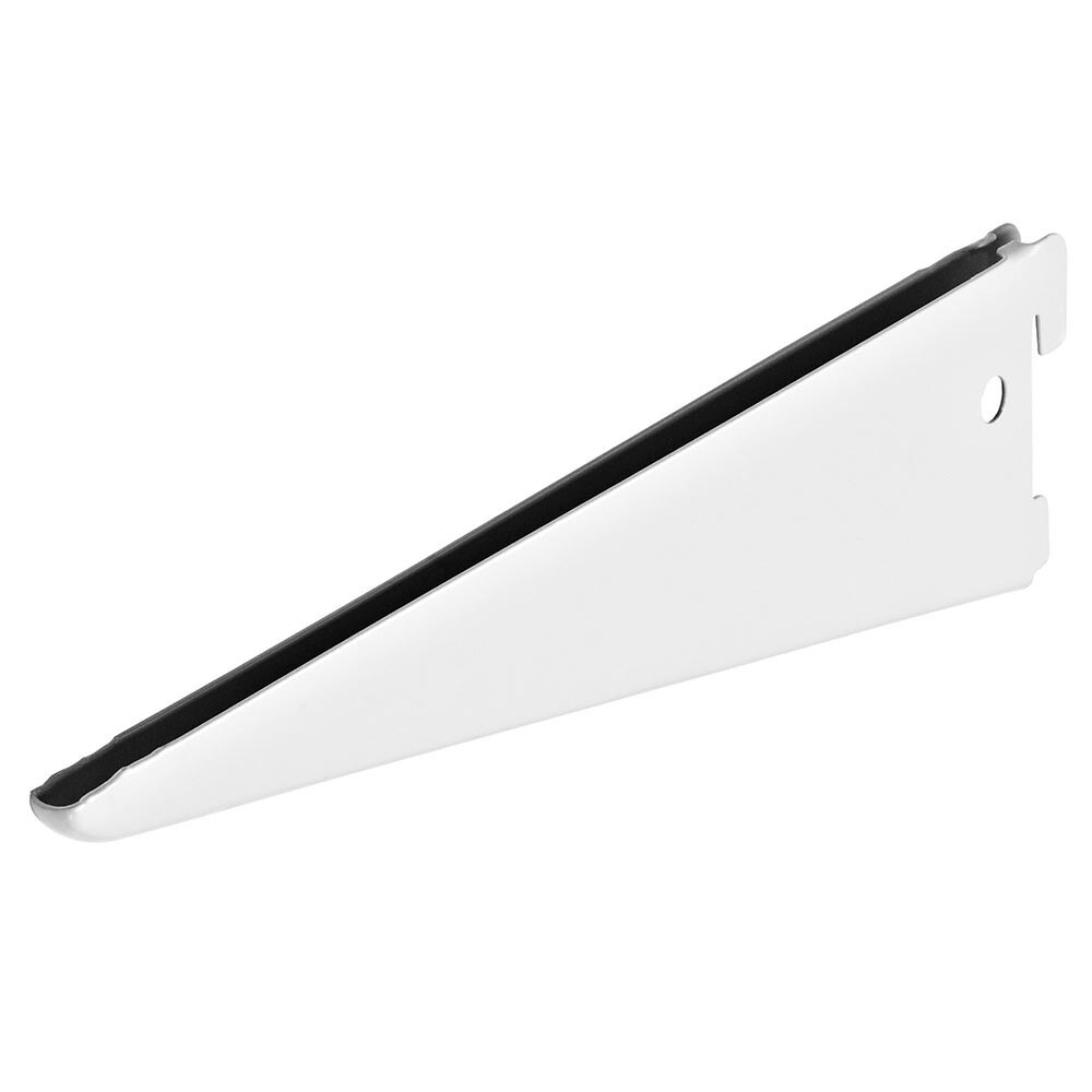 Regalbodenträger 270 mm 2-reihig aus pulverbeschichtetem Stahl in weiß image number 0