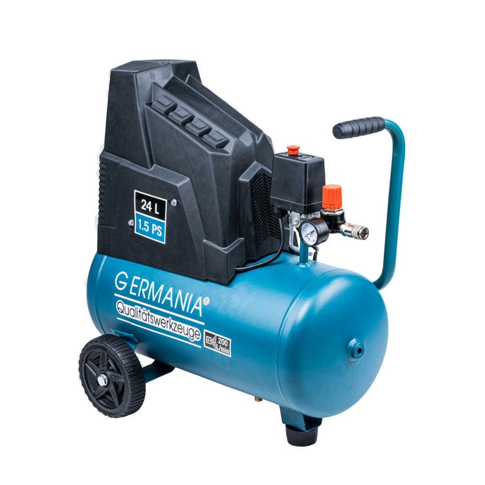 GERMANIA® Kompressor Typ 190/08/24, ölfrei, 24 Liter, 8 bar