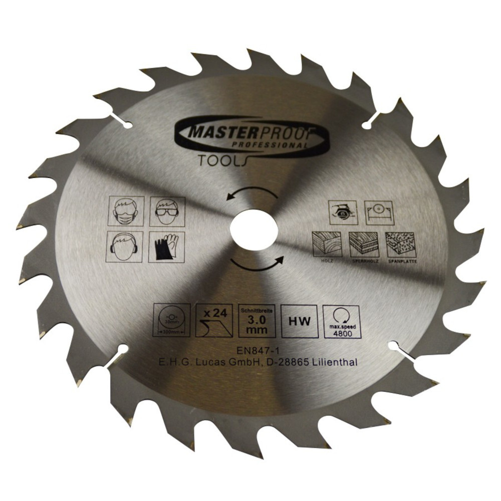 Kreissägeblatt Ø 300 mm mit 24 gehärteten Zähnen image number 0