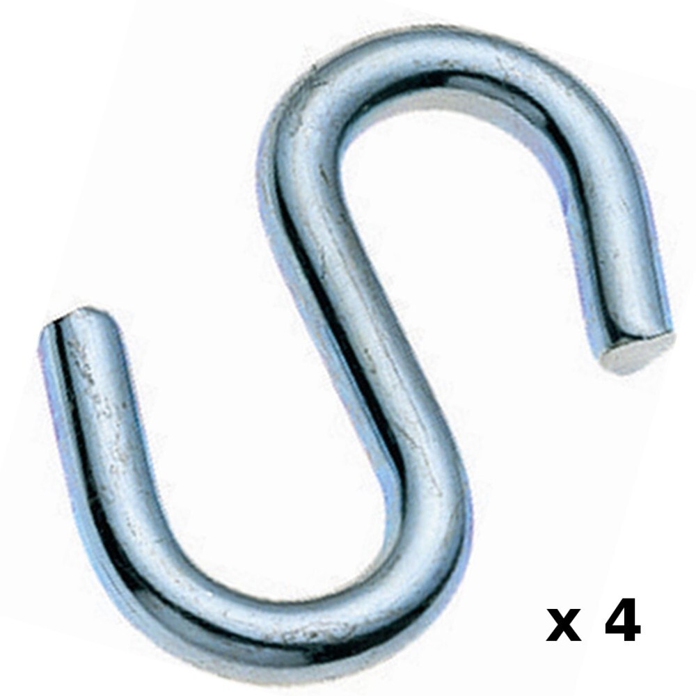 FISHBULL S-Haken 4 mm, Stahl, 4 Stück image number 0