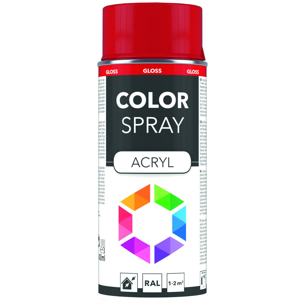 Lackspray 400 ml Acryl RAL3000M feuerrot matt