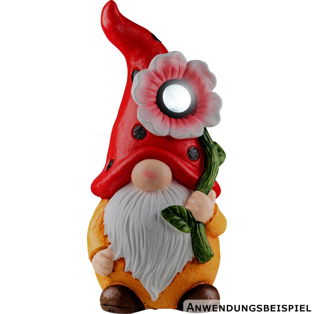 Zwerg mit Solar-LED-Blume, 3-fach sortiert image number 5