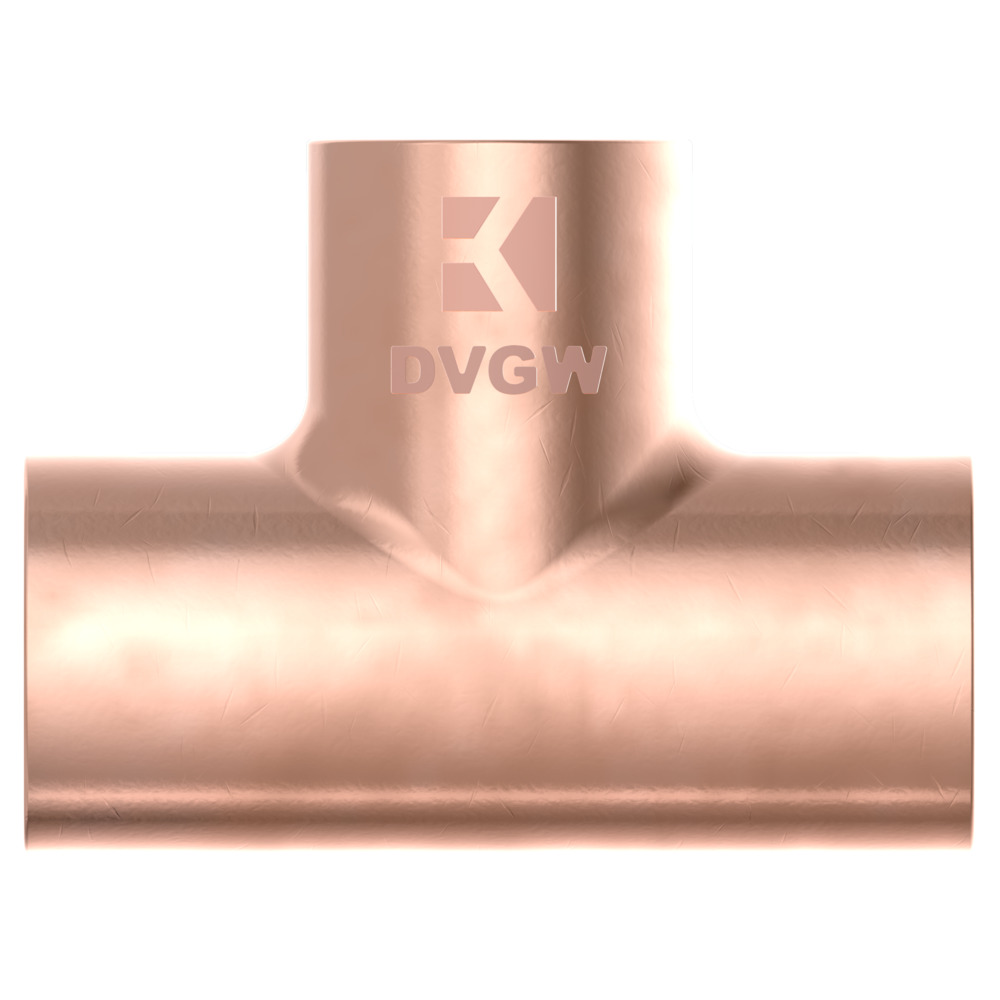 Kupfer-Lötfitting T-Stück 22 mm image number 1