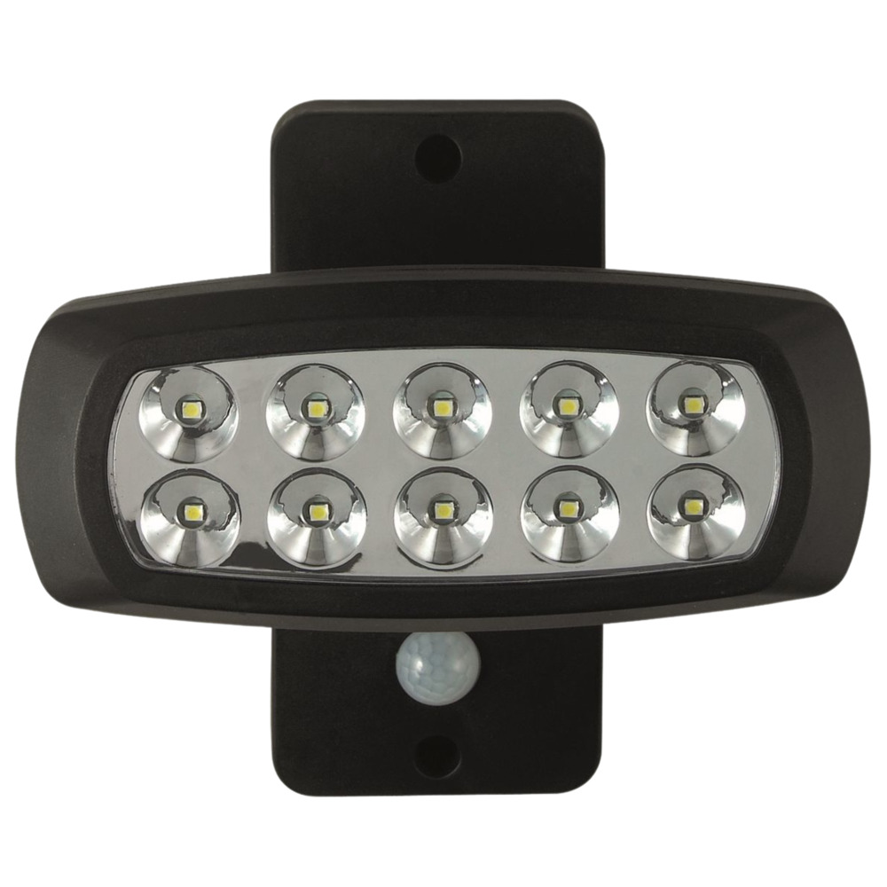 LED Solar-Gartenleuchte mit Bewegungsmelder schwarz image number 1