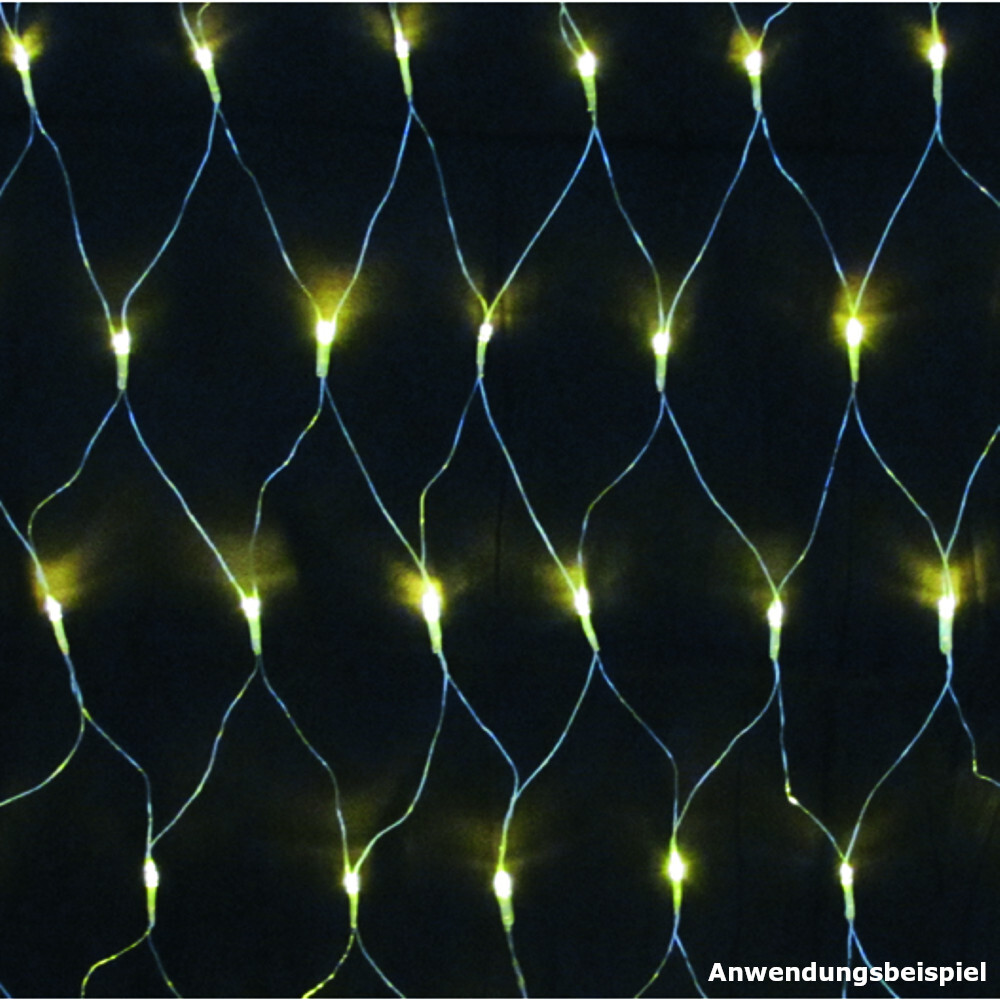 Lichternetz 3x3 m mit 240 LED in Warmweiß