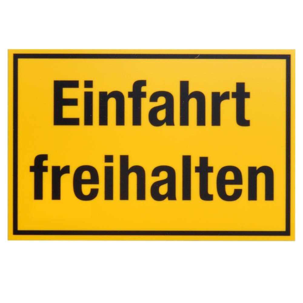 Schild Einfahrt freihalten 300 x 200 mm image number 0