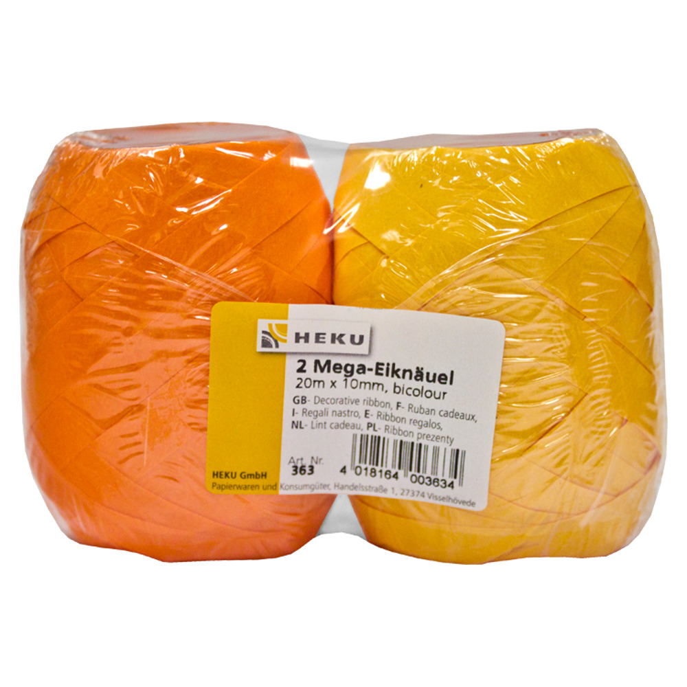 Geschenkband Mega Eiknäuel , 20 m x 10 mm, 2 Stück image number 0