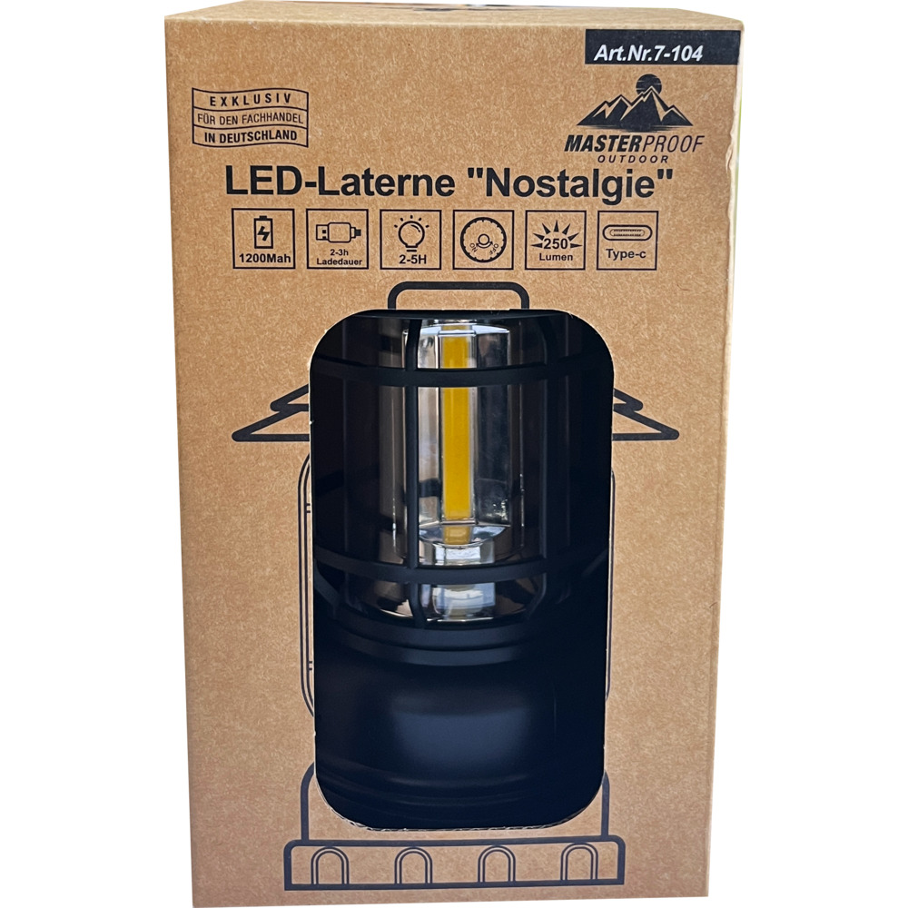 LED-Laterne "Nostalgie" schwarz mit Akku image number 1