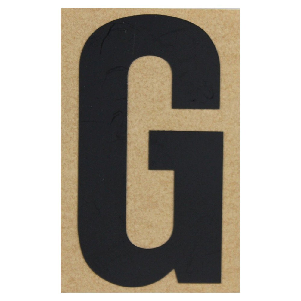 Klebebuchstabe G 100 mm schwarz image number 0