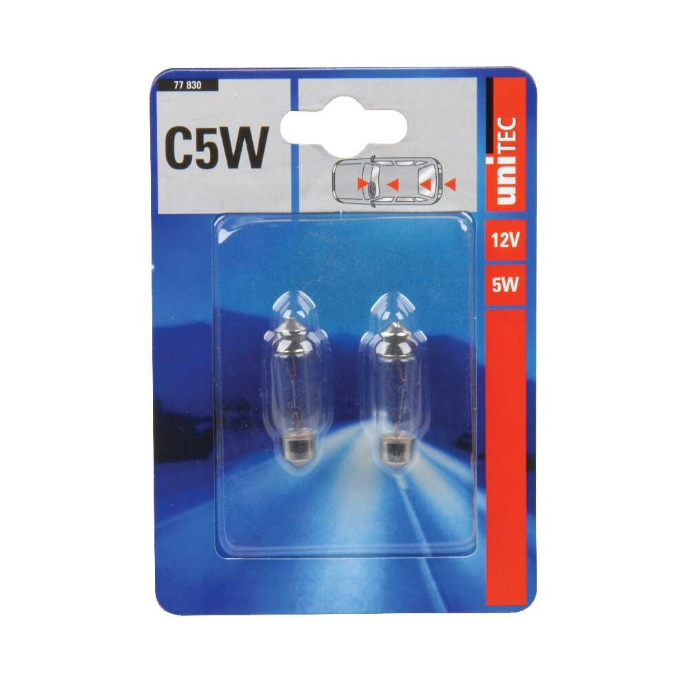 Soffittenlampe C5W, 2 Stück, 12V, 5W, E4