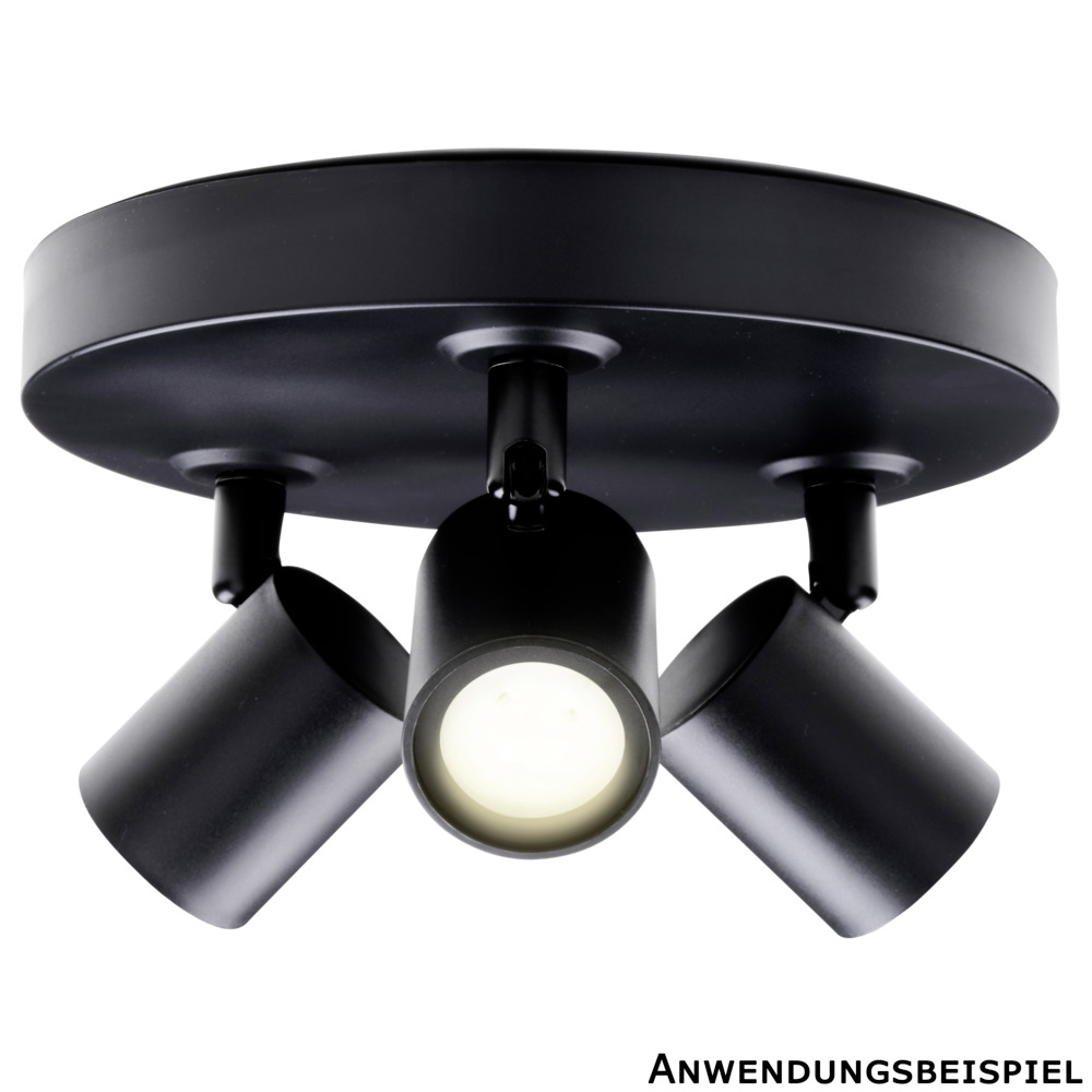 LED-Spot-Leuchte 3-flammig schwarz image number 2