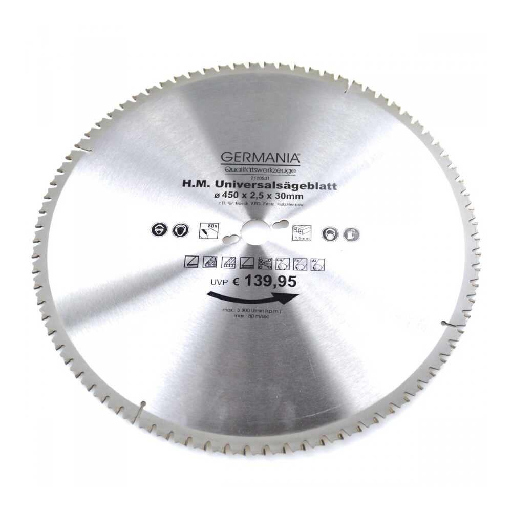 HM Multi-Sägeblatt 450x30mm 80Zähne universal