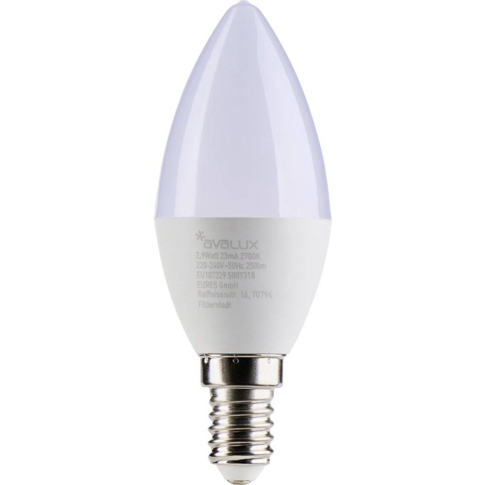 LED Lampe in Kerzenform 3 Watt und E14 Sockel image number 0