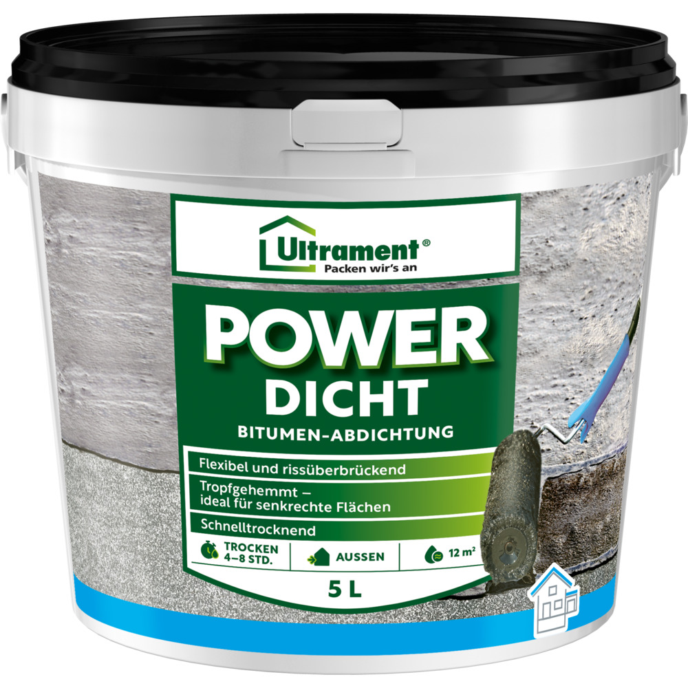 Powerdicht 5 Liter Bitumen Dichtanstrich image number 0