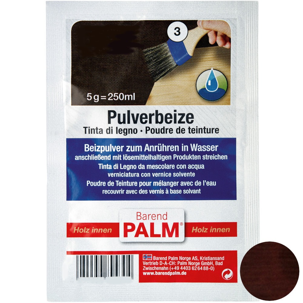Barend Palm Pulverbeize 5 g Eiche-Dunkel image number 0