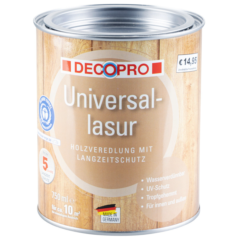 DECOPRO Universal-Lasur seidenglänzend in eiche für innen und außen