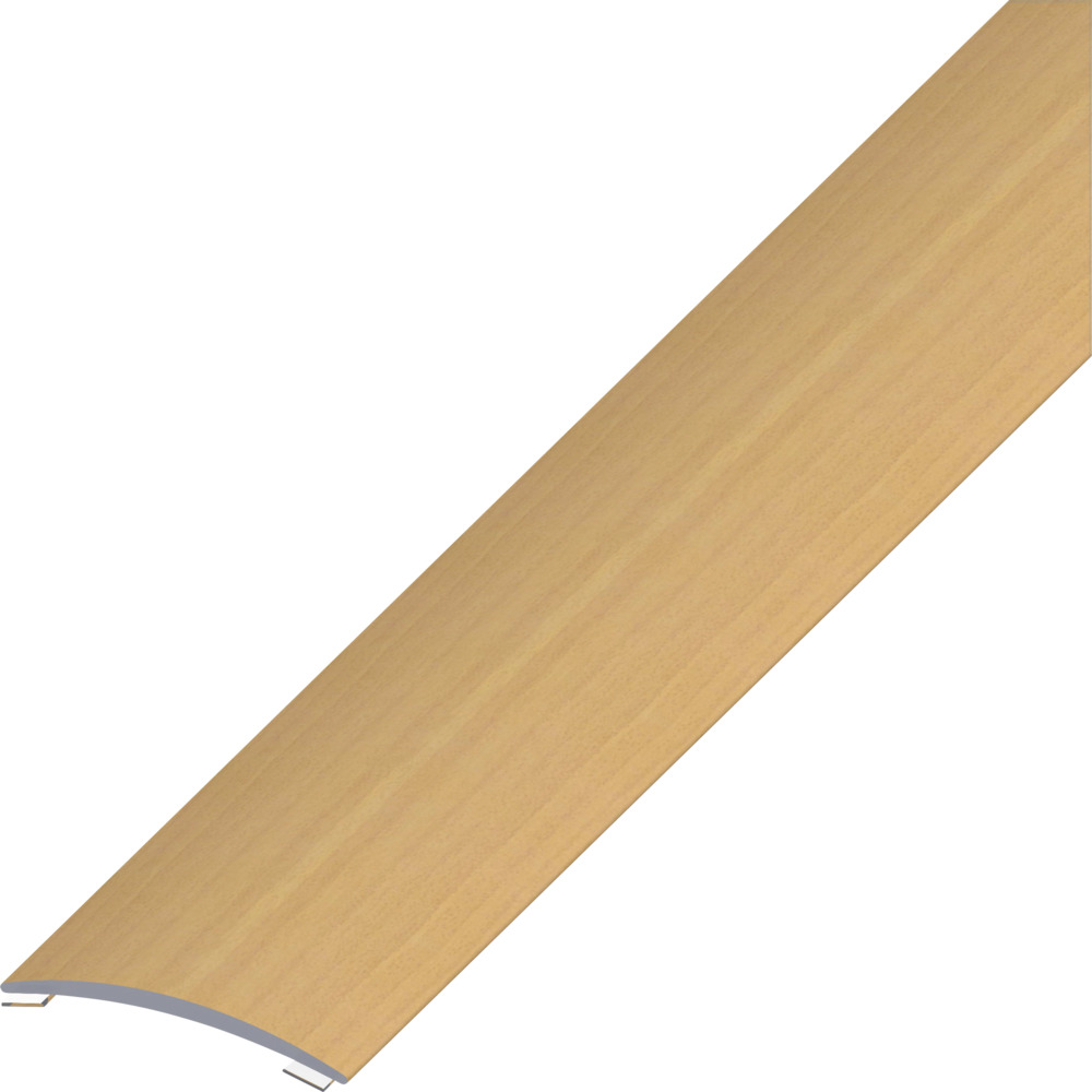 &Uuml;bergangsprofil Aluminium pulverbeschichtet 1000 x 30 x 5 mm Holzoptik Buche selbstklebend