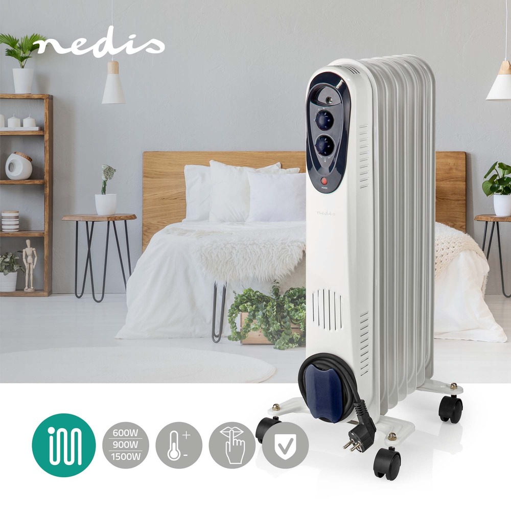 Mobiler Ölradiator mit 3 Leistungsstufen 600-1500 Watt image number 5