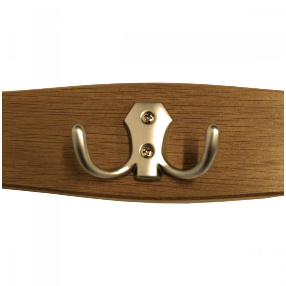 Kleiderhaken Eiche mit goldenen Haken B-Ware image number 1