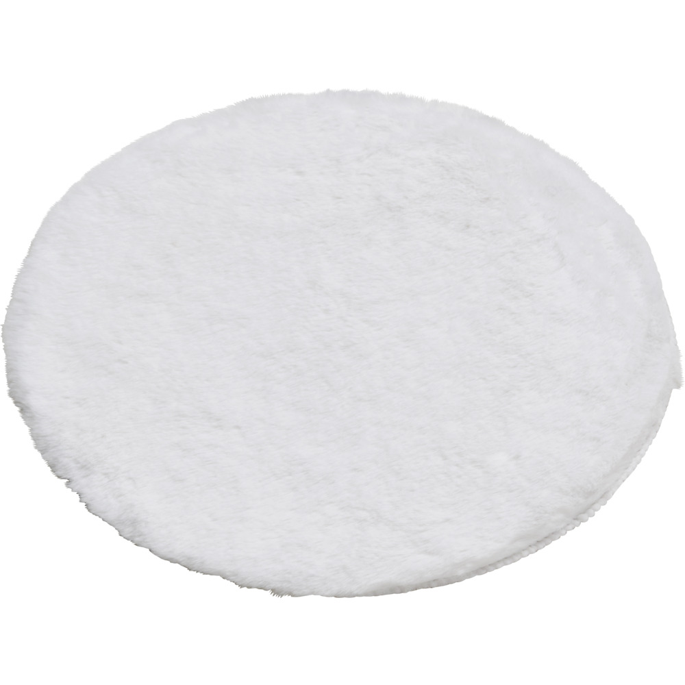 Kunstfell Ø 38 cm in verschiedenen Farben aus Polyester und Wildlederimitat image number 3