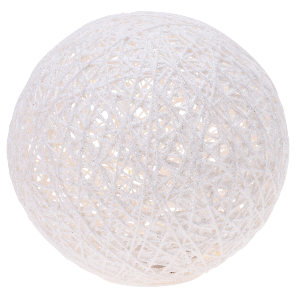 LED-Kugelleuchte 20 cm batteriebetrieben warmwei&szlig;