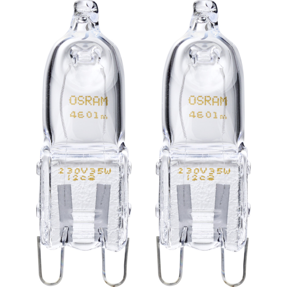 Osram Halogen-Stiftsockellampe G9, 2 Stück 33 W, dimmbar