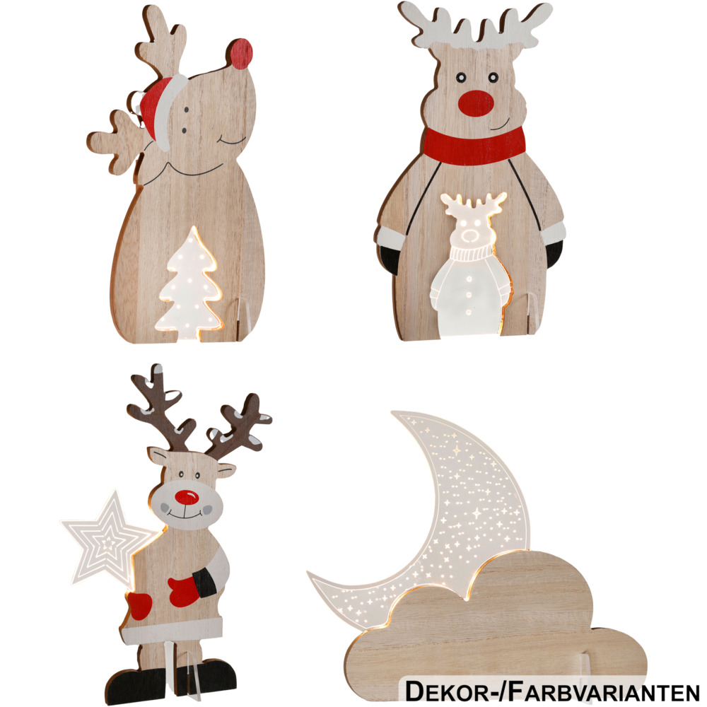 LED-Acryl-Hologramm-Leuchte - 4-fach sortiert