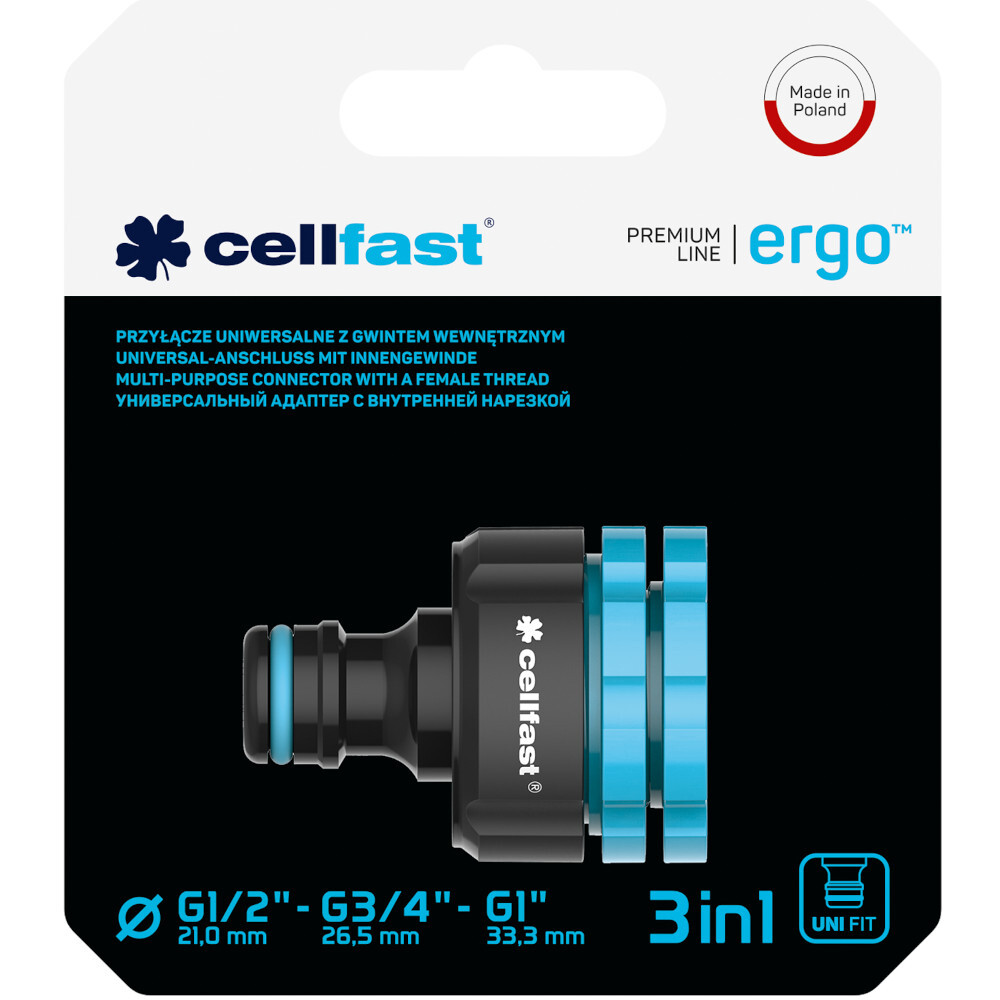 Universal Wasserhahnanschluss ERGO™ 1/2"- 3/4" - 1" image number 1
