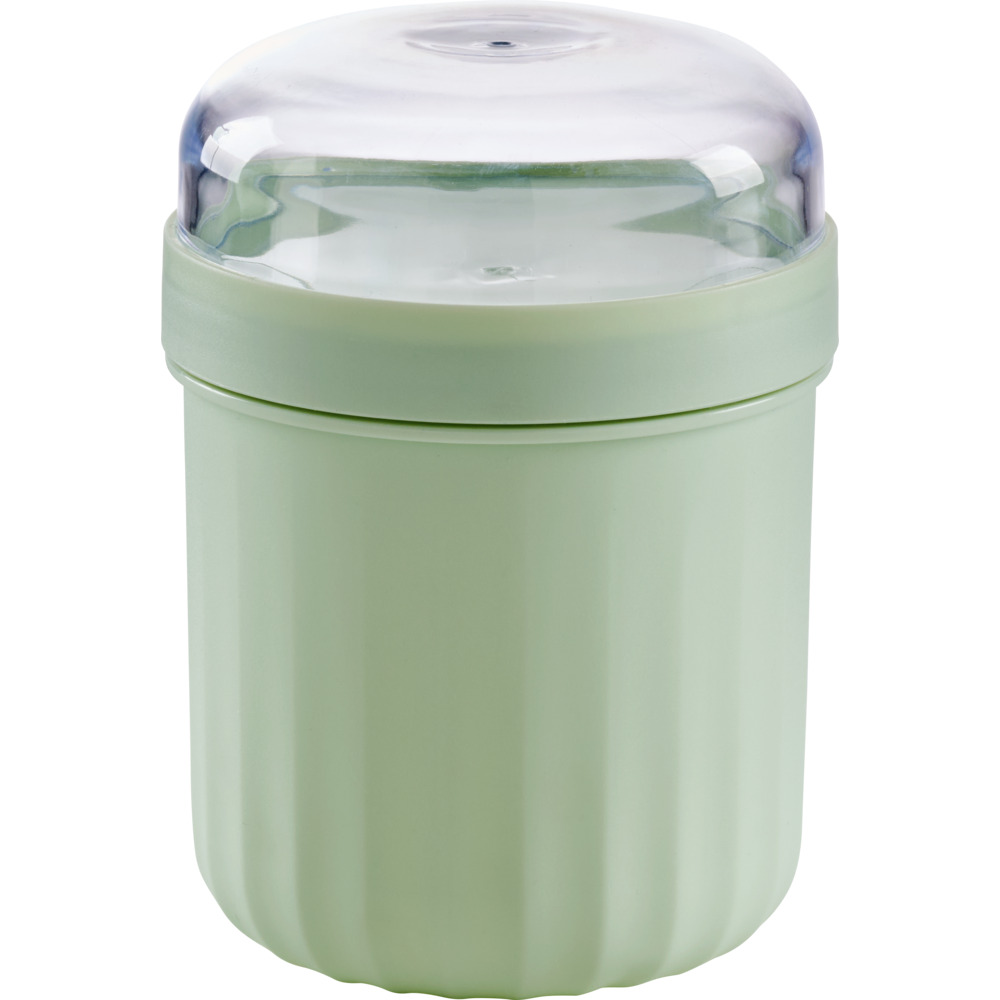 Joghurtbecher ca. 760 ml mit Gabel in Grün