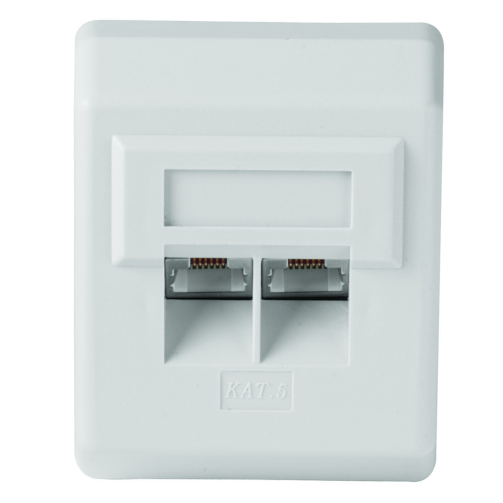 hama® CAT-5e Modular-Wanddose Aufputz