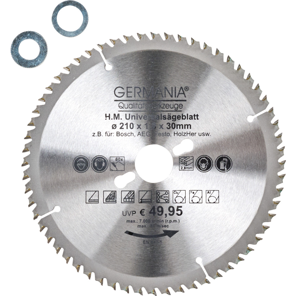 HM Multi Sägeblatt 210x30 mm 60 Zähne universal