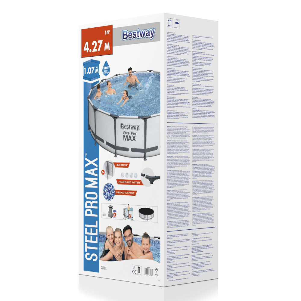Steel Pro MAX Frame Pool Ø427x107 cm rund Komplett-Set 5-teilig image number 9