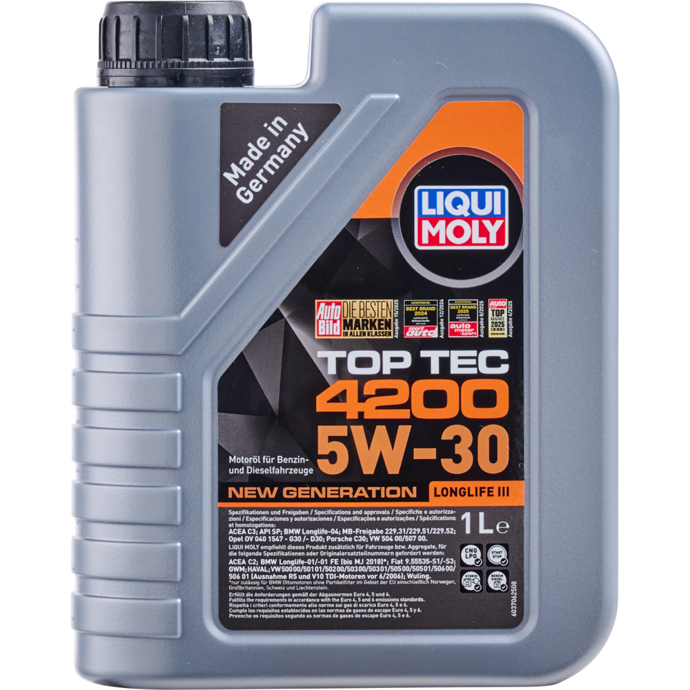 LIQUI MOLY 1 Liter Motoren&ouml;l Top Tec 4200 5W-30 image number 1