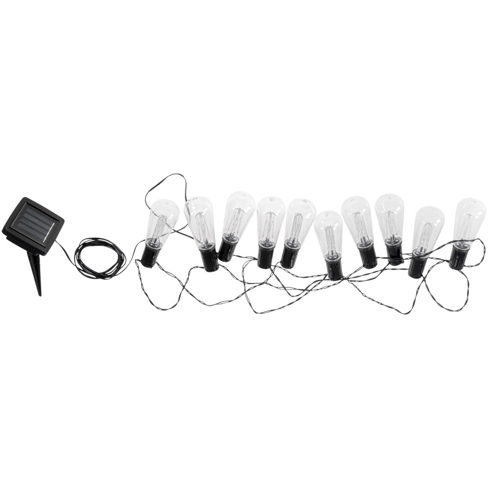 Solar-Lichterkette 4,7 m mit 10 LED-Birnen image number 0