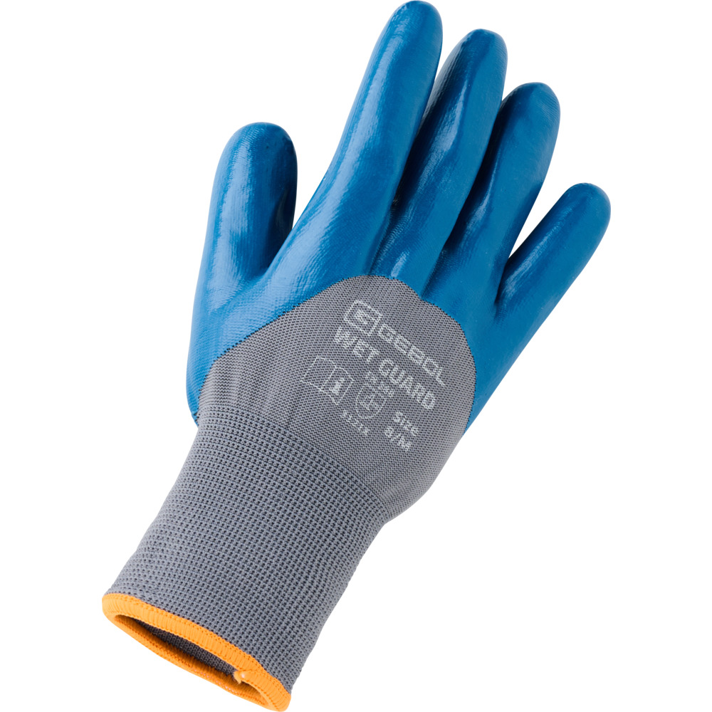 Arbeitshandschuh ''Wet Guard" Größe 8 blau image number 1