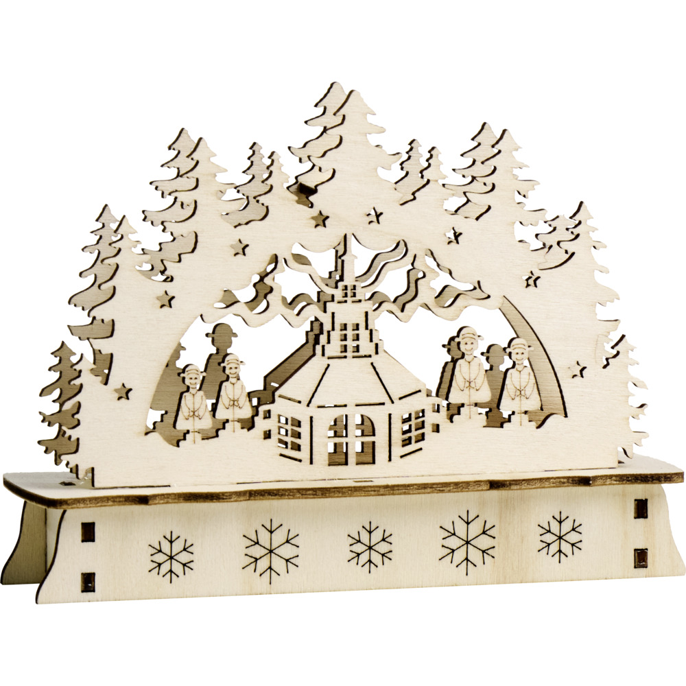 LED-Schwibbogen batteriebetrieben aus Holz in verschiedenen Designs image number 5