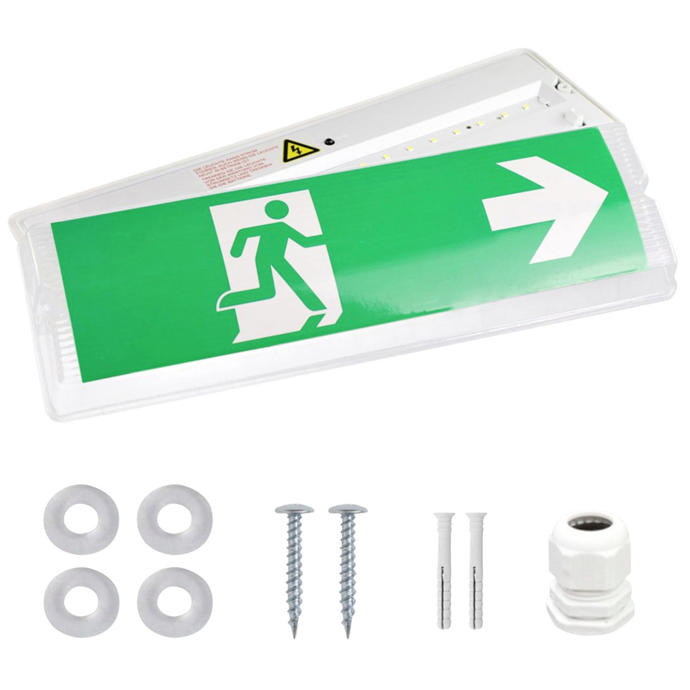LED-Fluchtwegleuchte für die Wandmontage