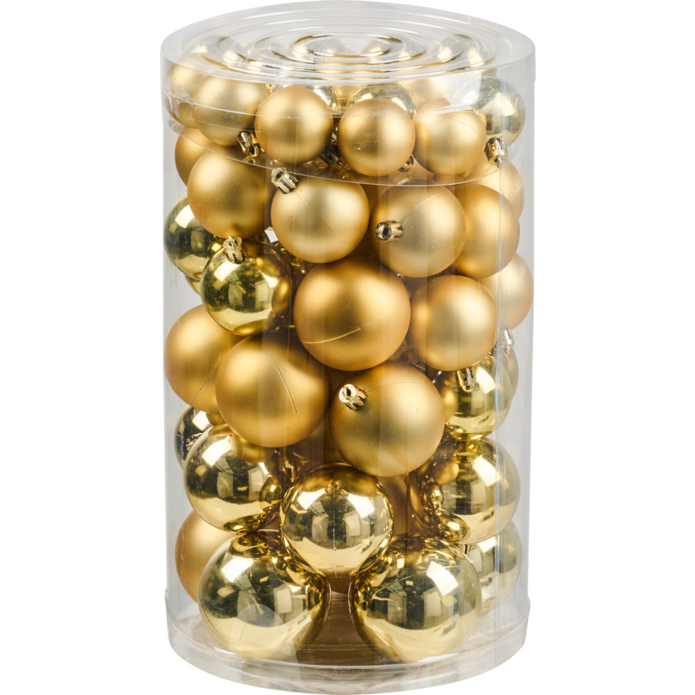 Weihnachtskugeln 60 Stück gold