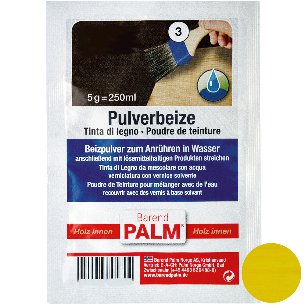 Barend Palm Pulverbeize 5 g Gelb image number 0