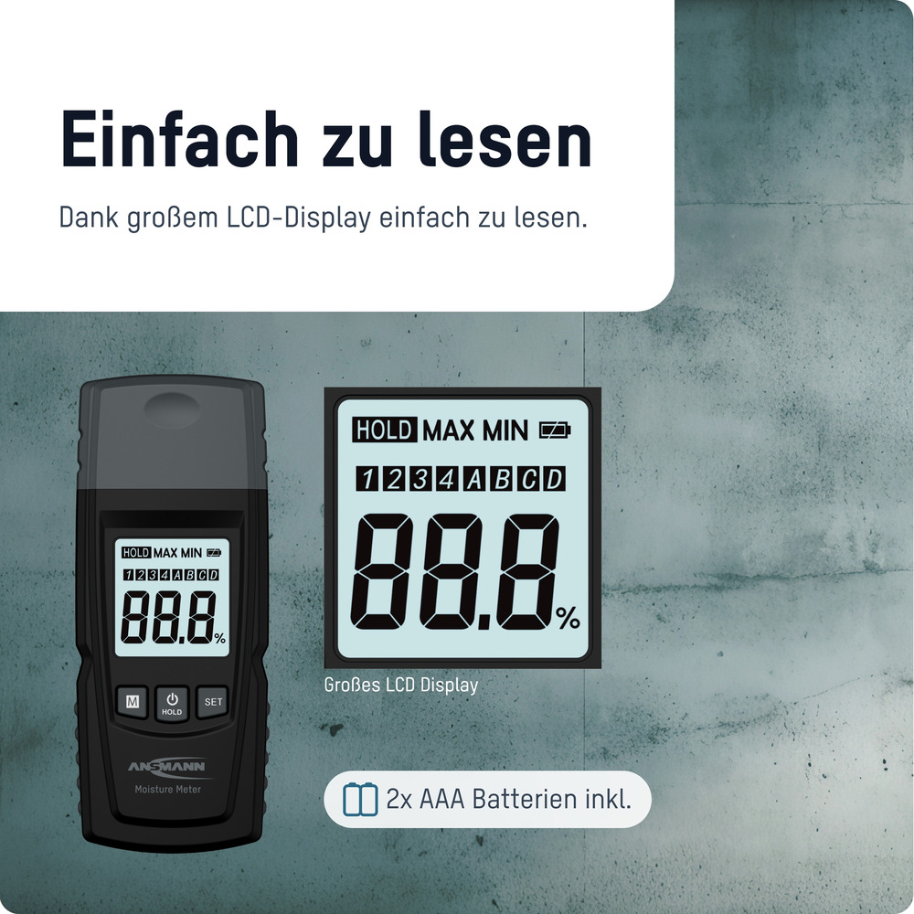 ANSMANN Materialfeuchtemessgerät  image number 1