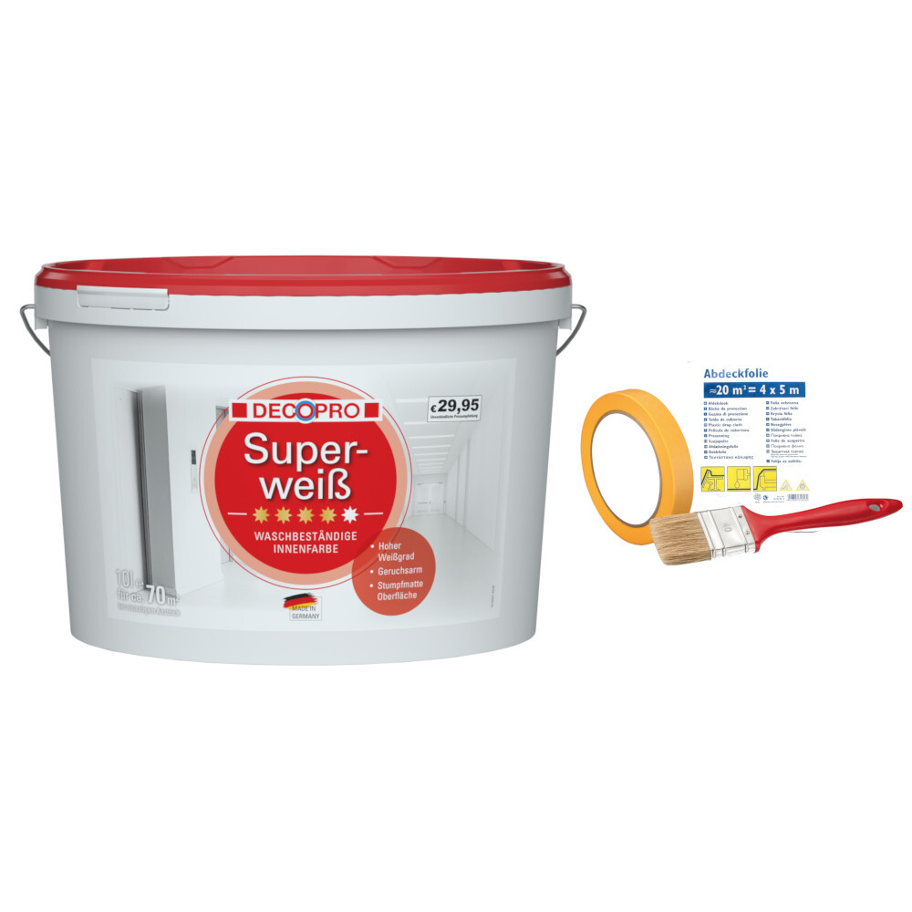 DECOPRO Superweiß On Pack 10 Liter stumpfmatt hochdeckend