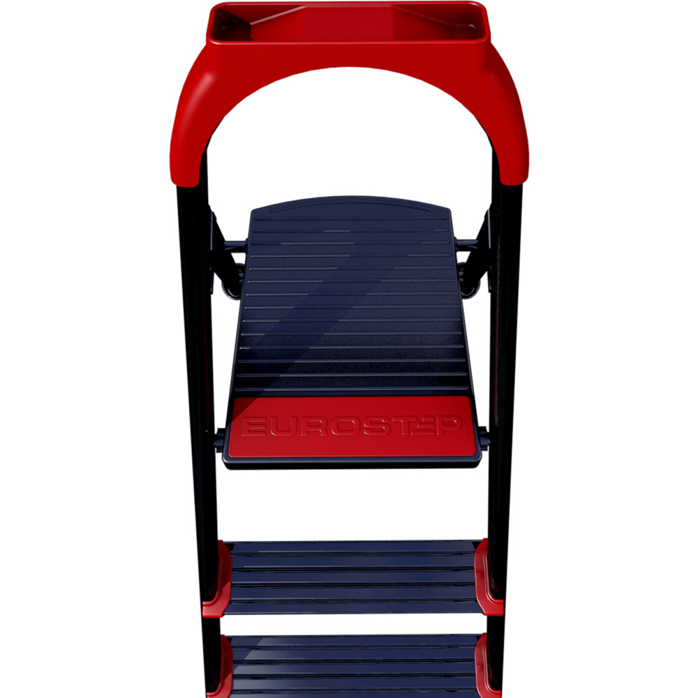 Haushaltsleiter Stahl 4-stufig, 150 kg Traglast  image number 4