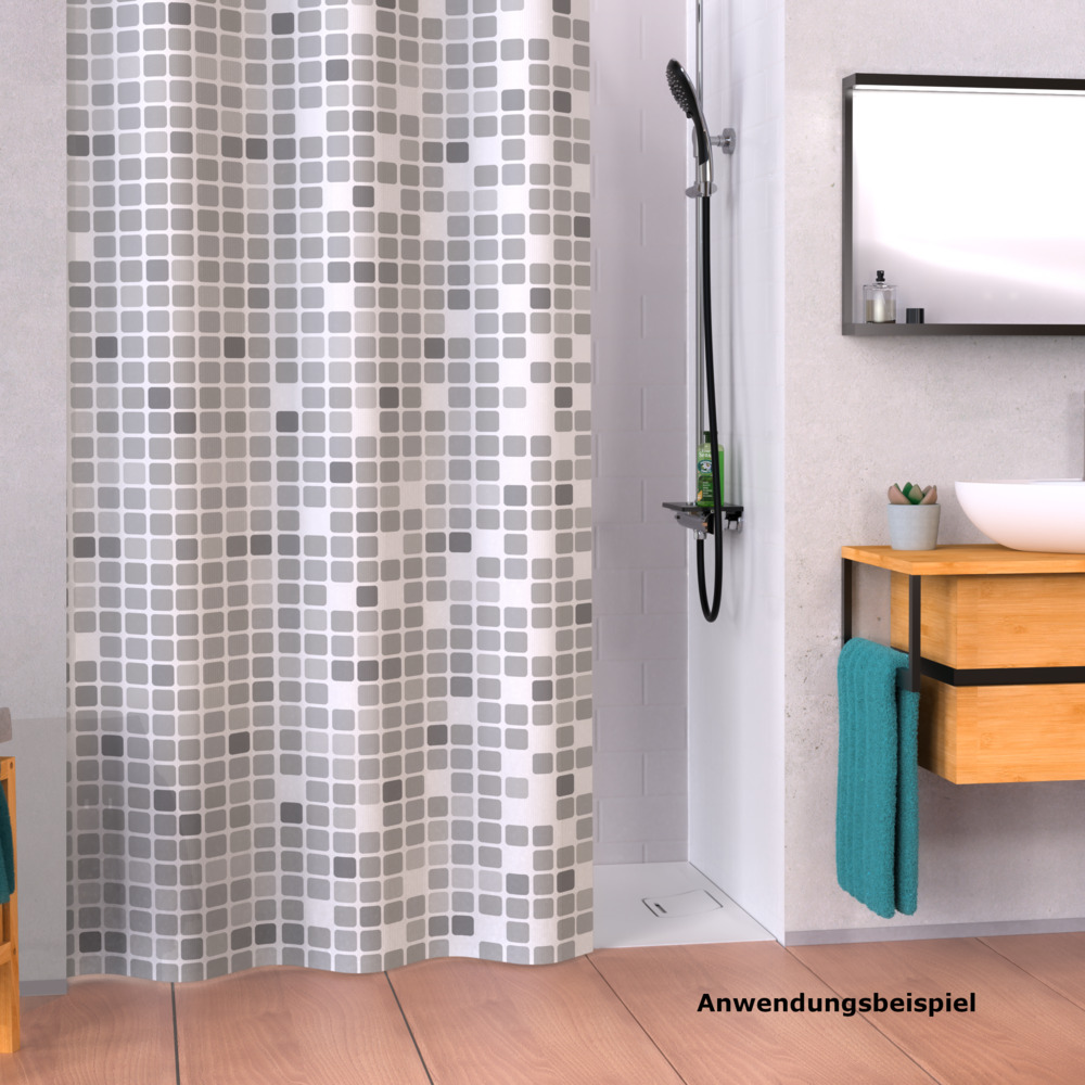 Duschvorhang Mosaik Grau image number 4