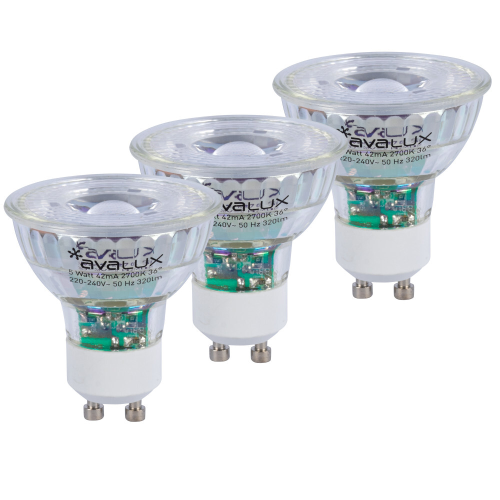 LED Reflektor Lampen 3 St&uuml;ck 5 Watt mit GU10 Sockel und warmwei&szlig;em Licht image number 0