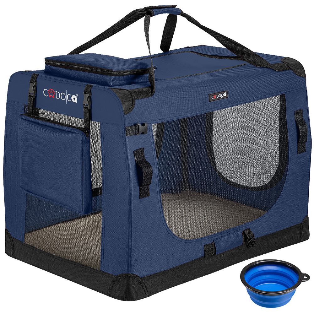 Tiertransportbox XL 82 x 58 x 58 cm navyblau