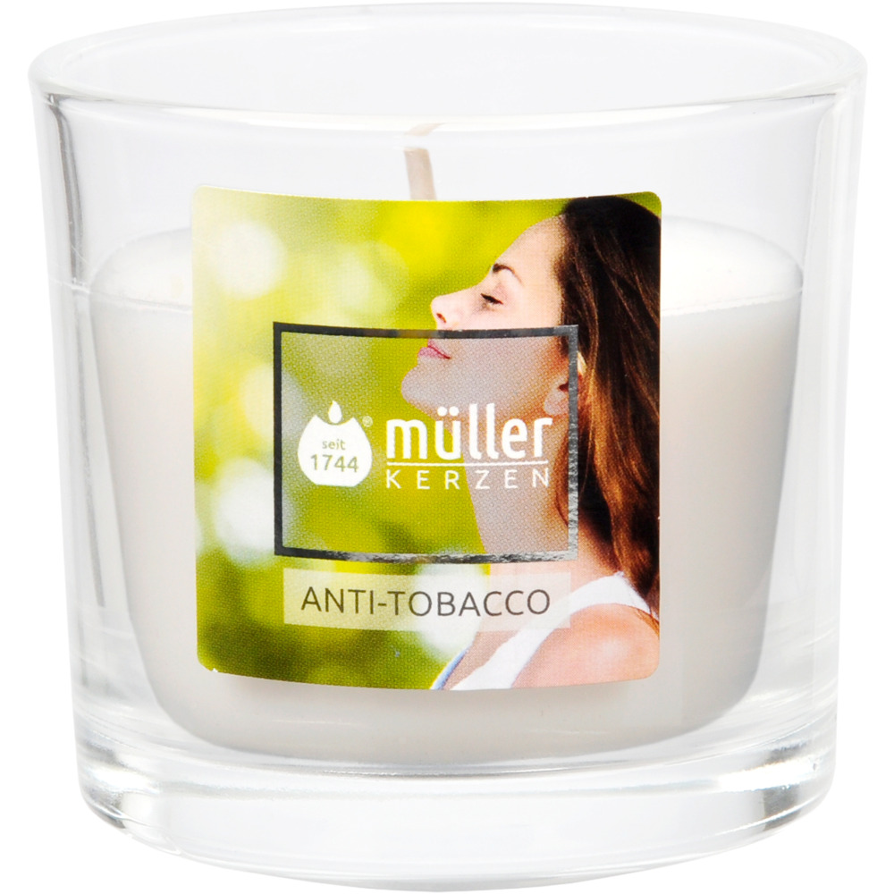 Duftkerze Anti Tabacco im Glas 65 x Ø 70 mm