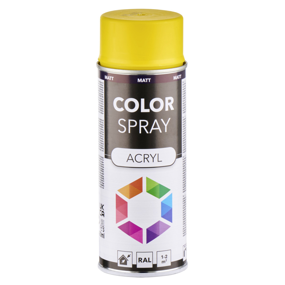 Lackspray 400 ml Acryl RAL1021 rapsgelb matt