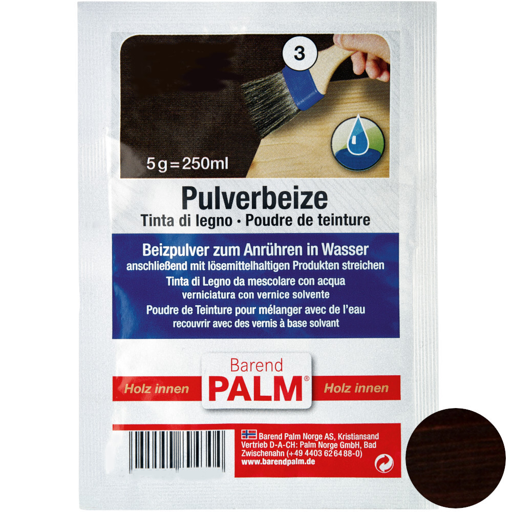 Barend Palm Pulverbeize 5 g Nussbaum-Dunkel image number 0