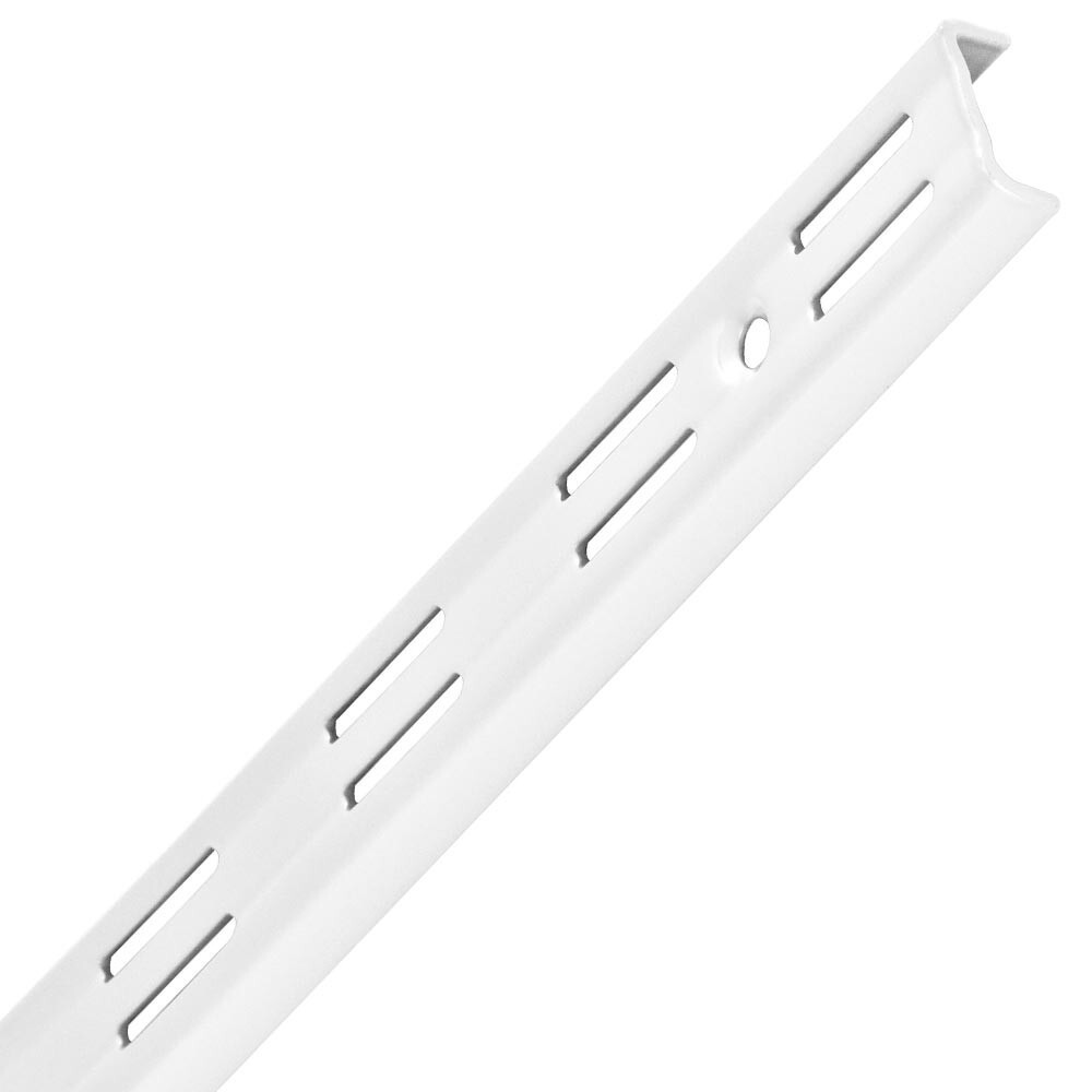 Regalsystem-Wandschiene 495 mm 2-reihig in Weiß
