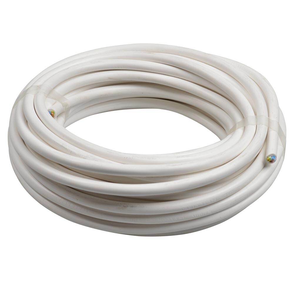 Schlauchleitung H03VV-F 3G 3 x 0,75 mm² 10 m PVC rund weiß